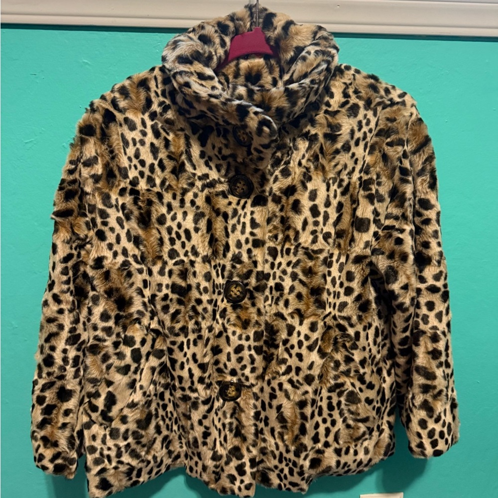 Leopard Faux fur jacket Lucky Brand